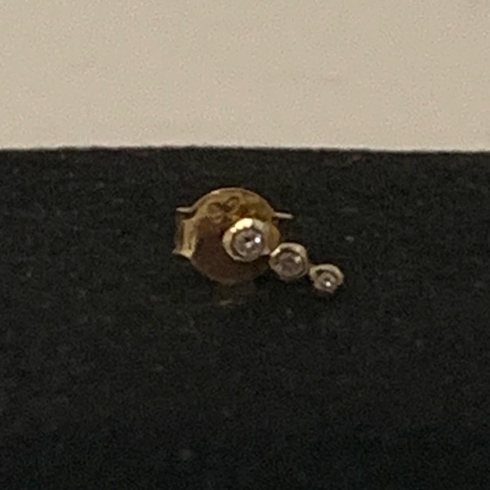Gorjana Gold Tiered Single Stud Earring